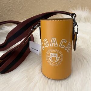 Coach Mustard Cylinder Crossbody Bag